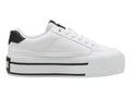 Tenis PUMA Court Classic Vulc Platform Blanco y Negro para Mujer
