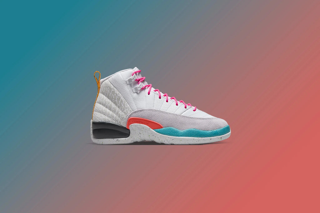 Air Jordan 12 Retro GS White Vapor Green Photon Dust