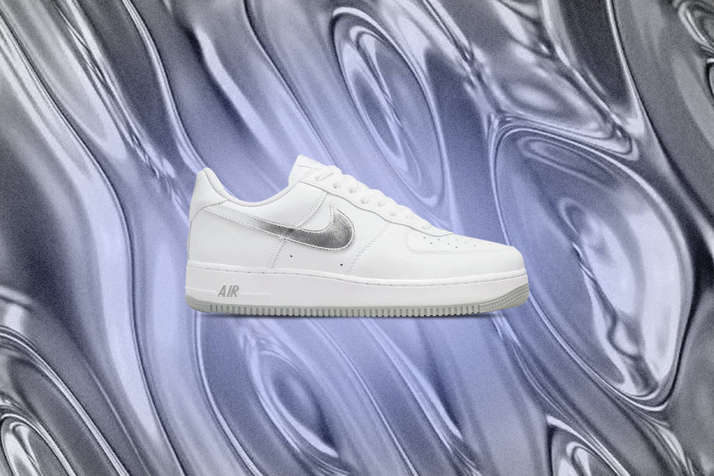 Air Force 1 Low Retro Metallic Silver White Metallic Silver Metallic Gold