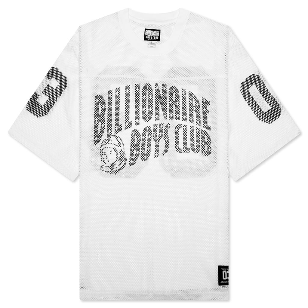 Cropped Varsity Jersey White