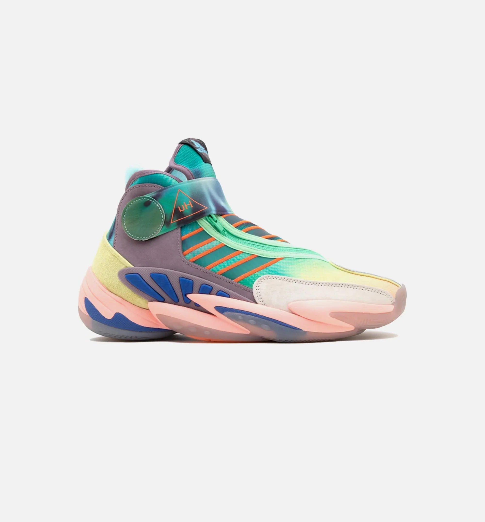 Pharrell Williams 0 To 60 Mens Basketball Shoe Yellow Tint Legacy Purple Clear Brown