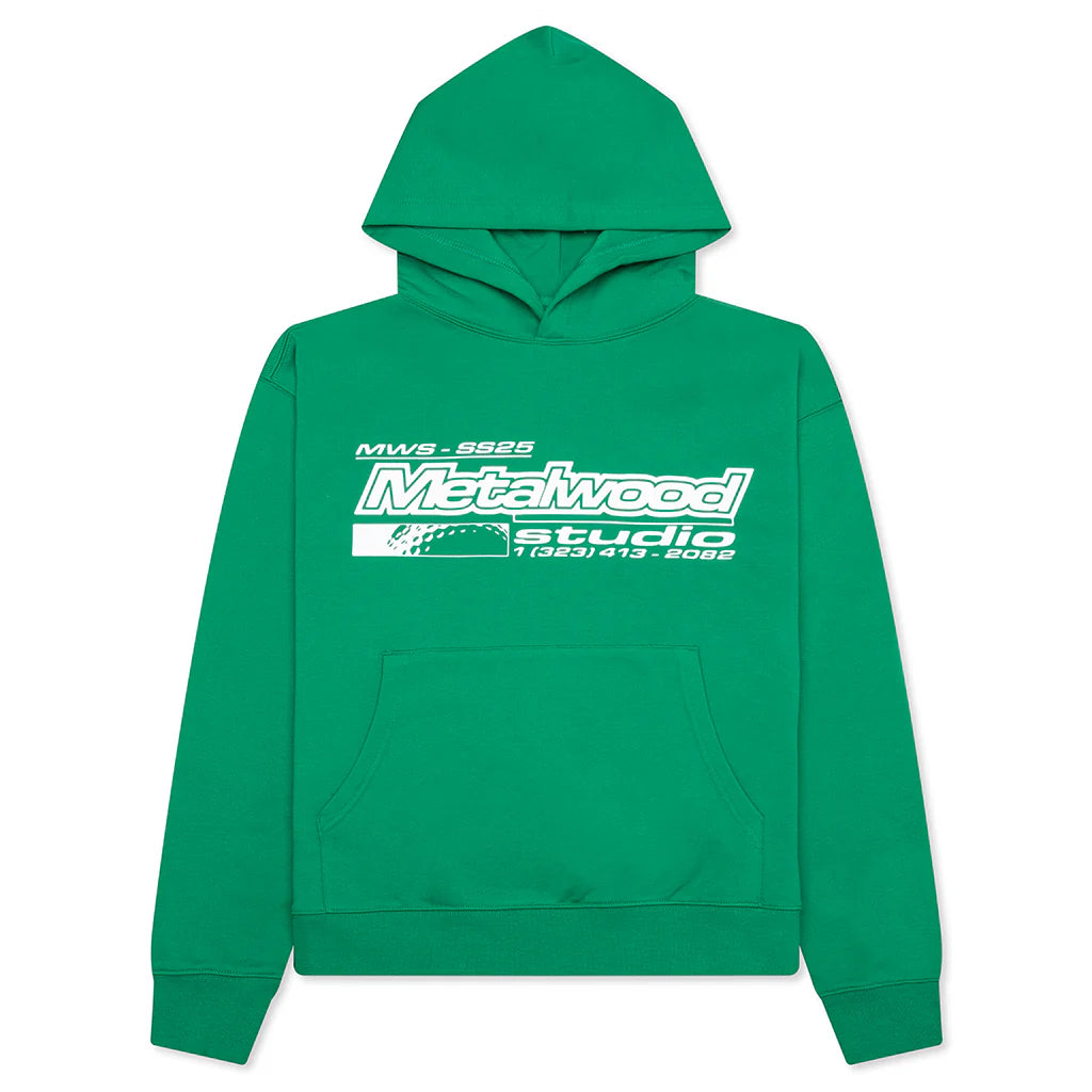 La Brea Shop Hooded Sweatshirt Green