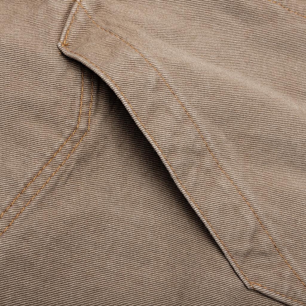 Denim Hoodie Beige