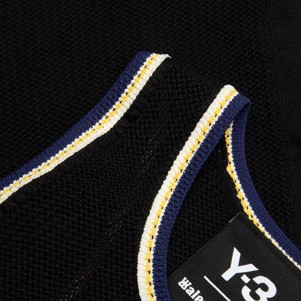 adidas Y 3 x Wales Bonner Womens Y3 Knitted Tank Black
