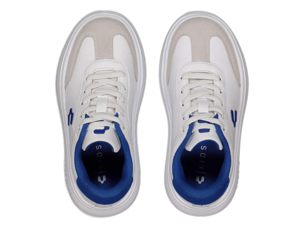 Tenis Charly Blancos con Azul para Niño