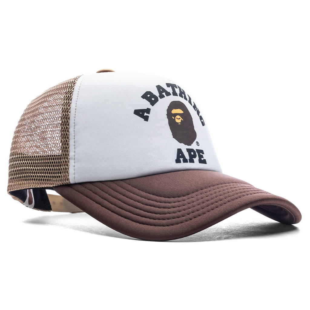 College Mesh Cap Beige