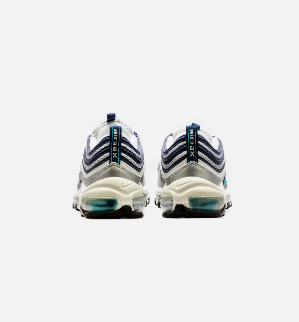 Air Max 97 Metallic Silver Chlorine Blue Womens Lifestyle Shoe Grey Blue