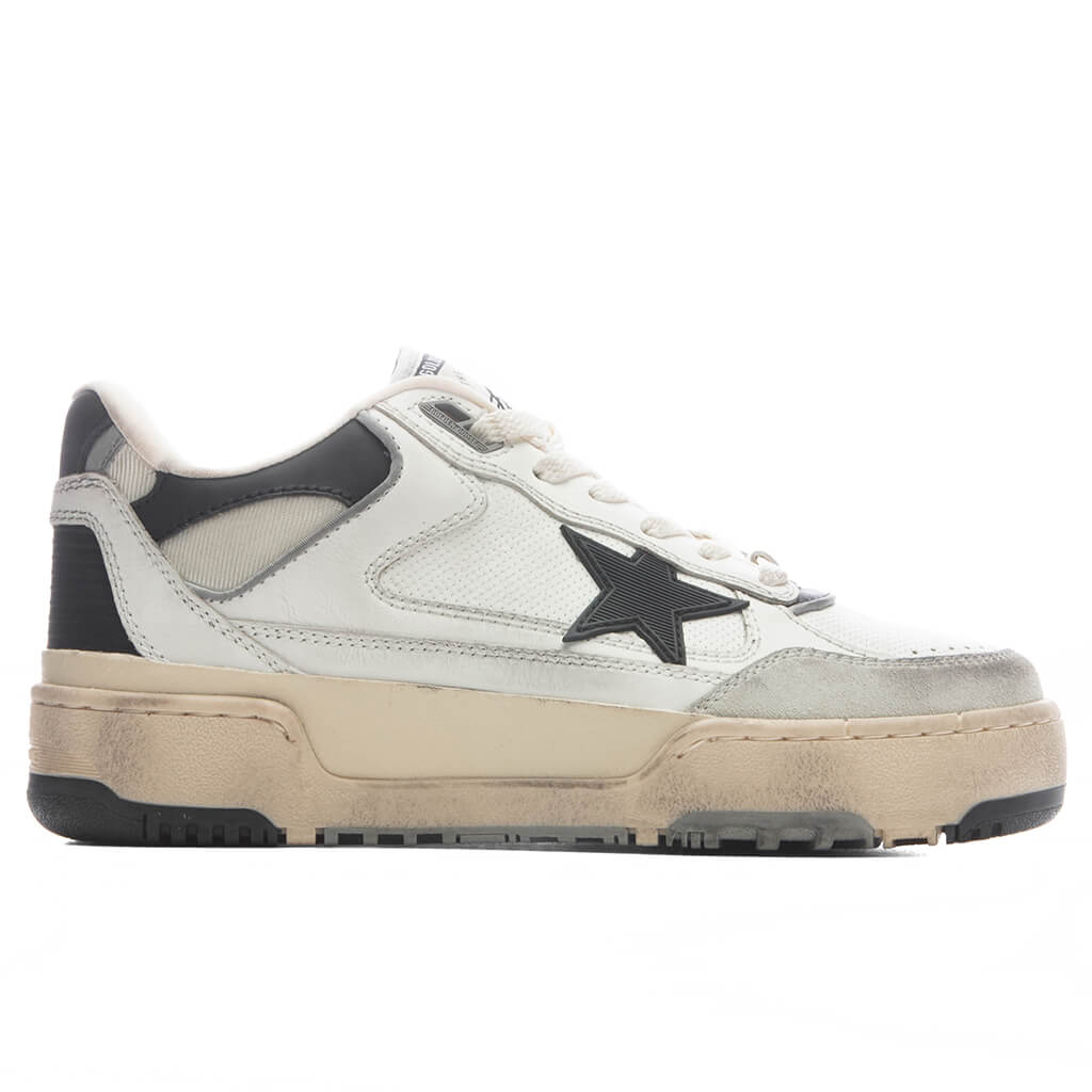 Womens Forty2 White Black Beige