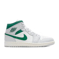 Air Jordan 1 Mid GS Summit White Pine Green Pure Platinum
