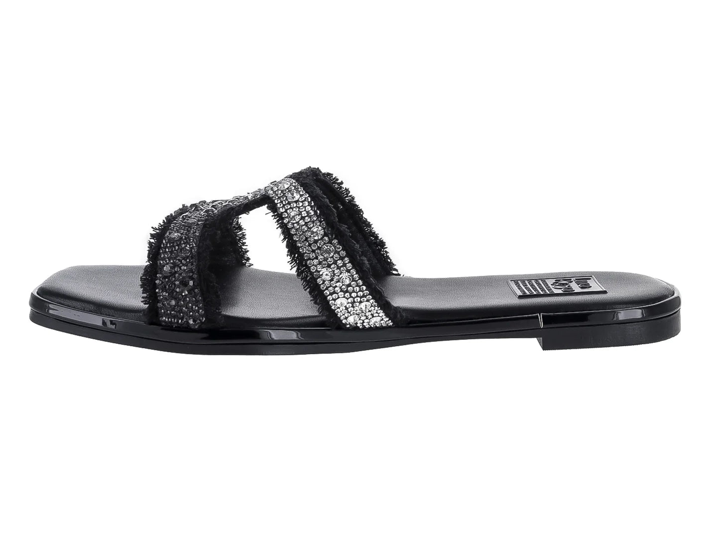 Sandalias Luna Rosa Negro Plata para Mujer