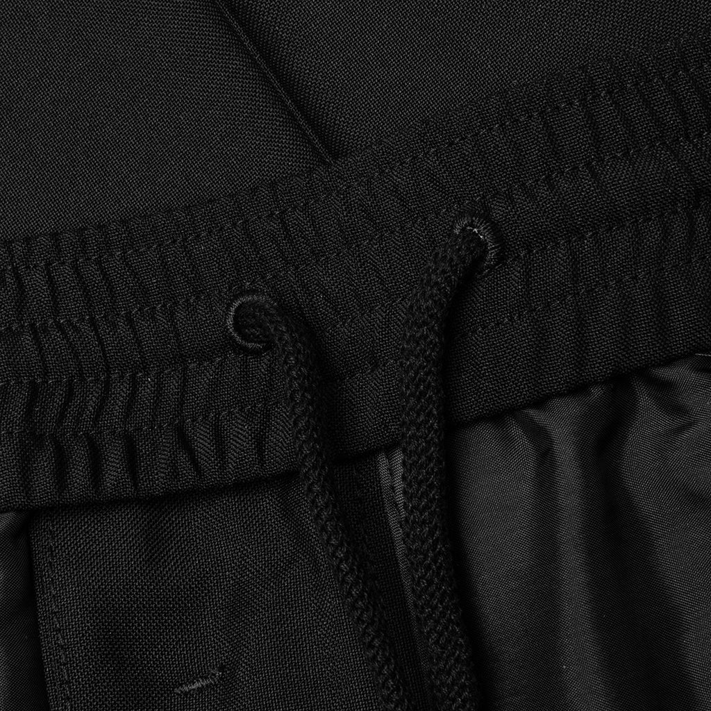 Slim Fit Formal Wool and Mohair Pants Black