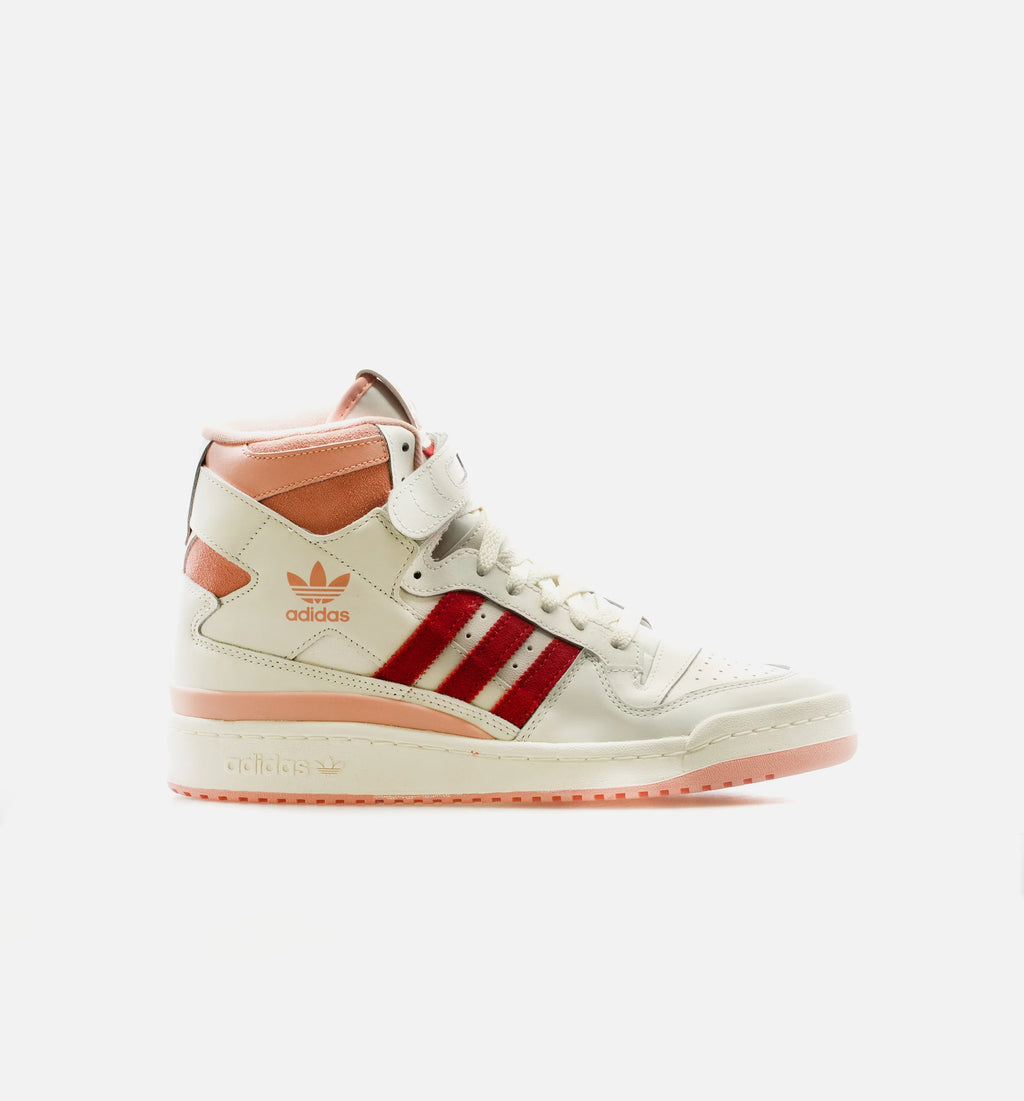 Forum 84 High Pink Glow Mens Lifestyle Shoe White Pink Red