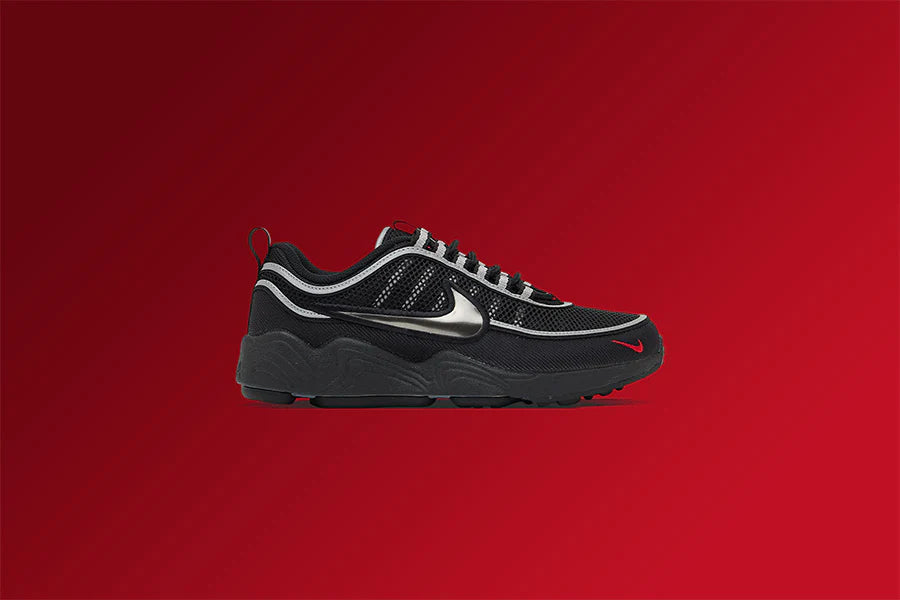 Air Zoom Spiridon SP Black Metallic Silver Sport Red