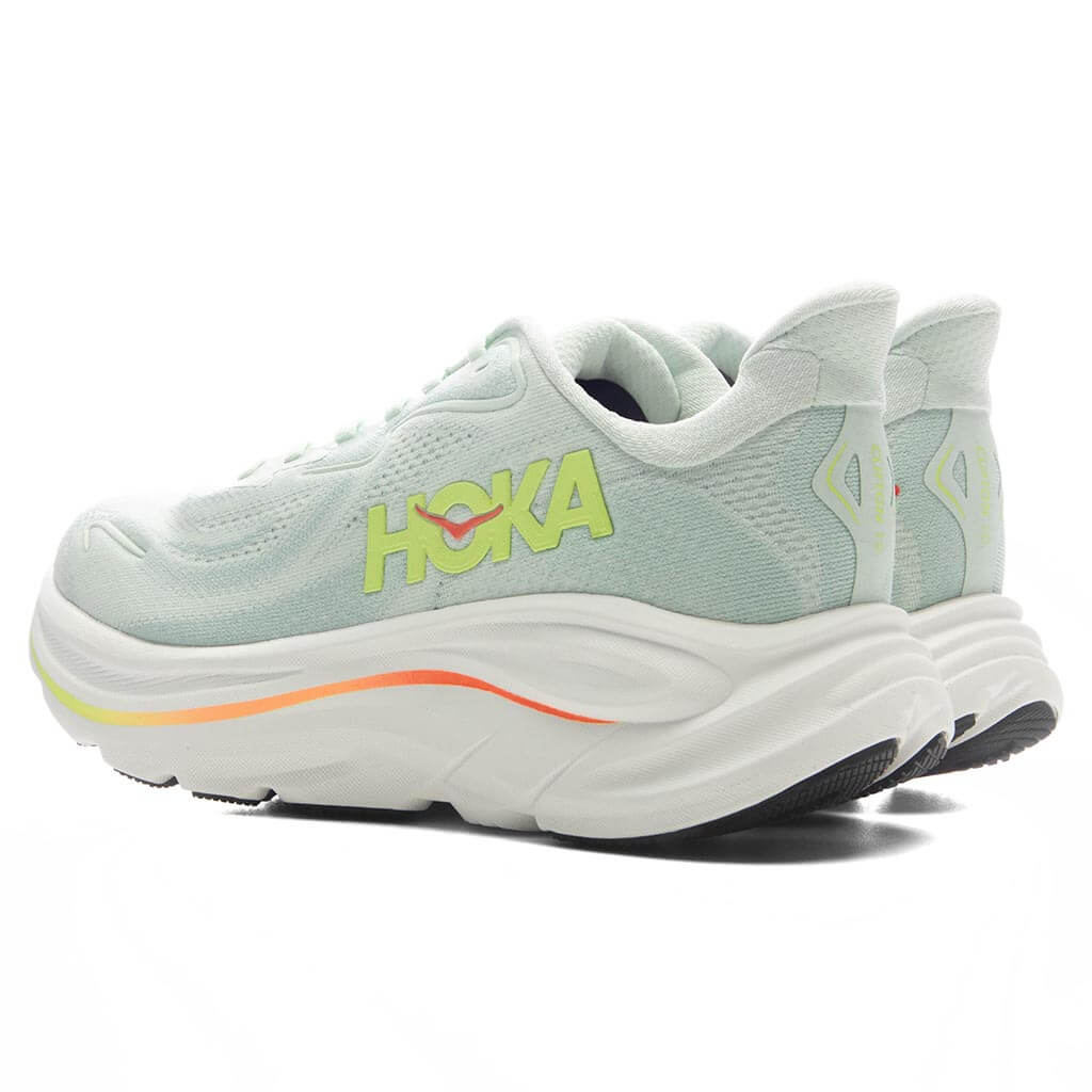 Womens Clifton 10 Sea Glass Neon Flame