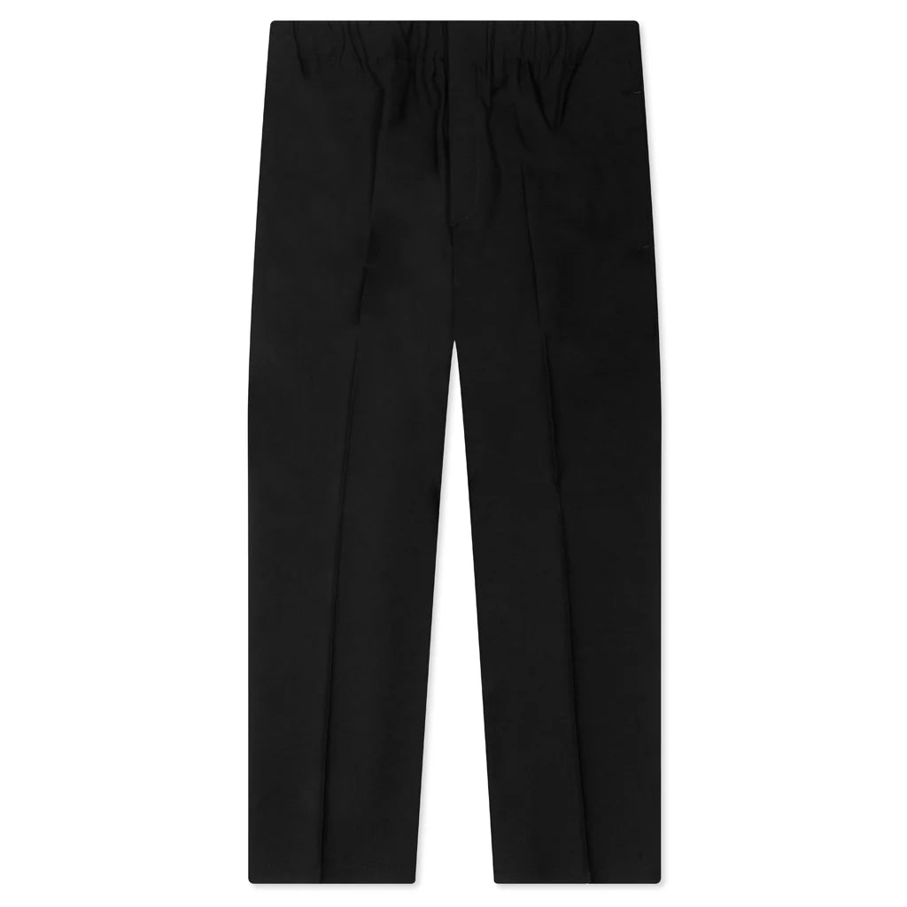 Sharp Gabardine Wool Trouser Black