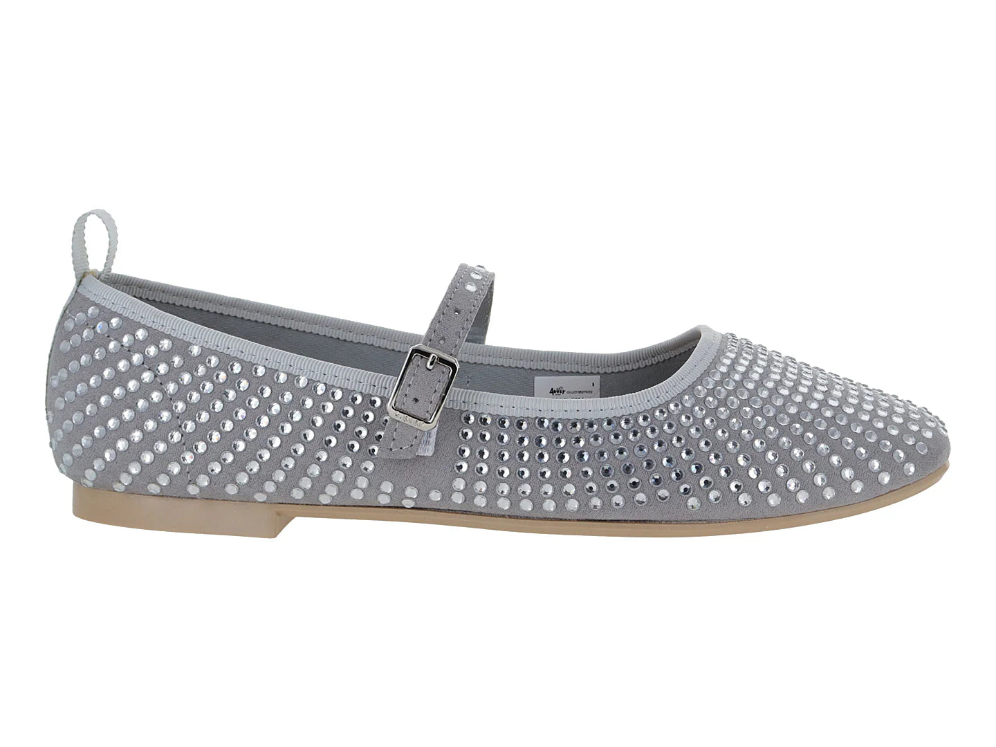 Zapatos Flats Ballerina Luna Rosa Plata para Mujer