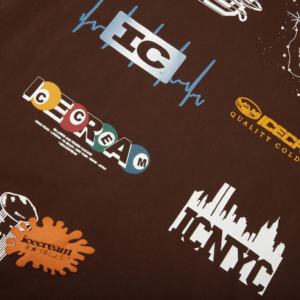 Rich S S Knit Tee Chestnut
