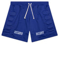 Mesh Moto Short Blue