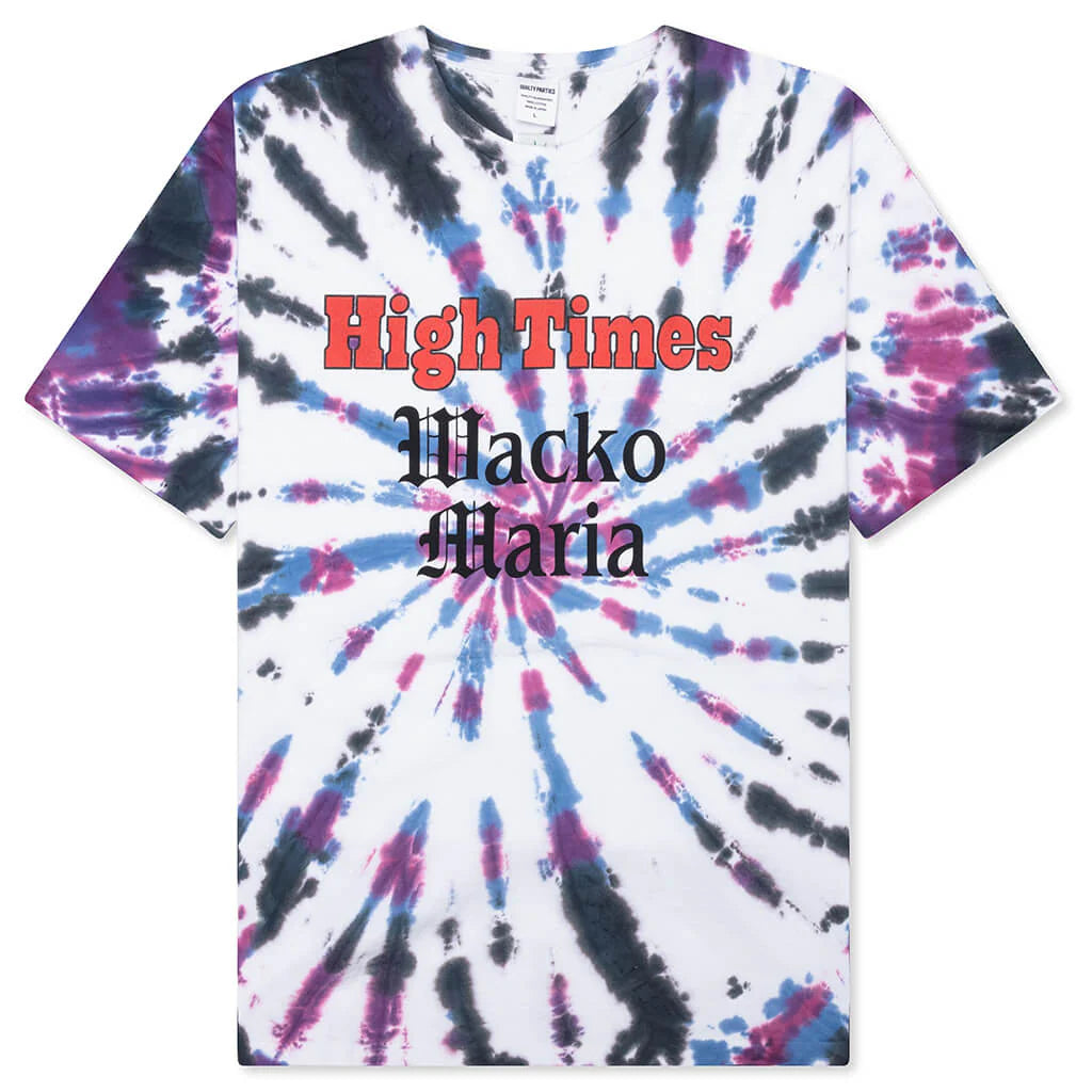High Times Tie Dye Crewneck T Shirt Type 2 Multi