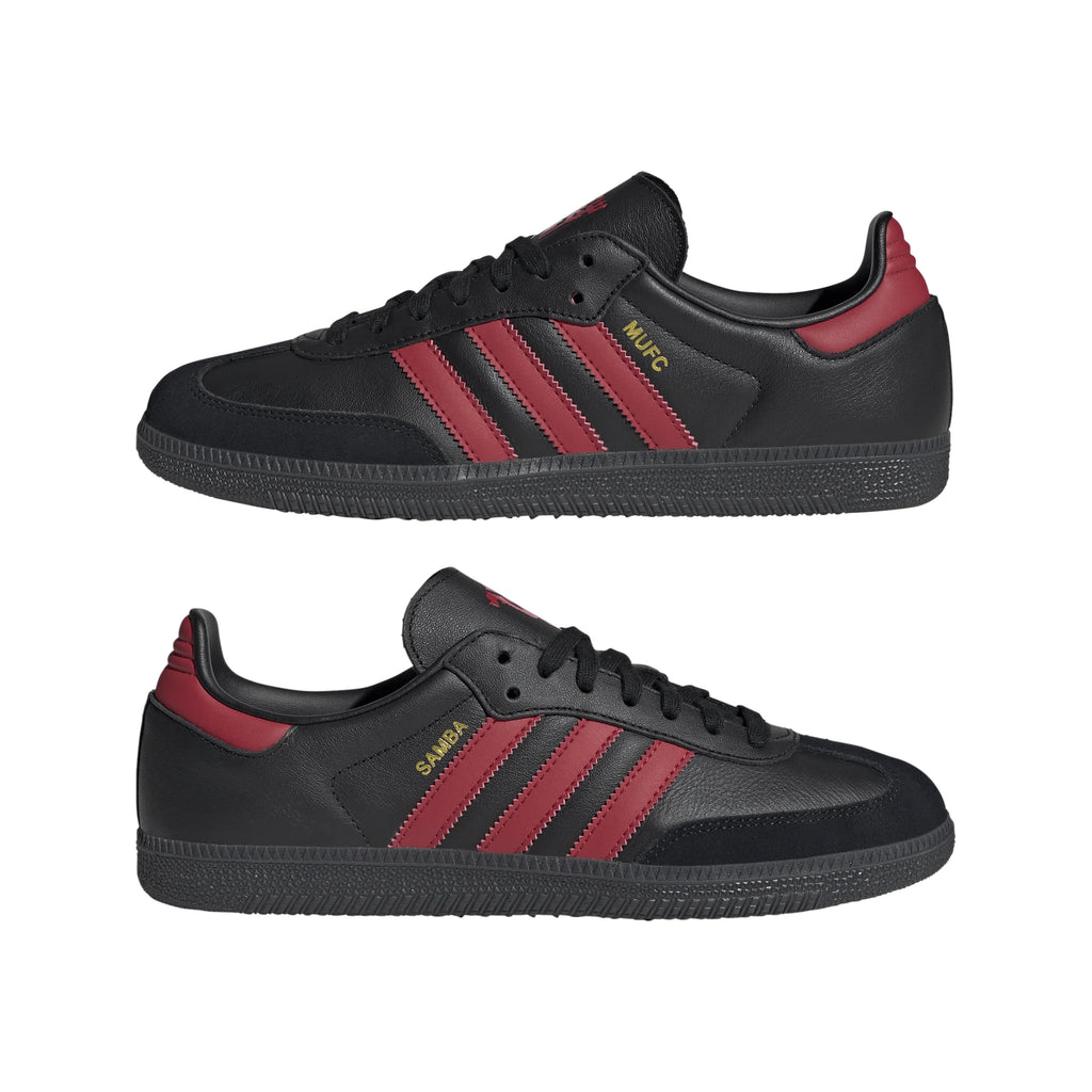 adidas Samba Manchester United IN Mens Soccer Shoes Black Red