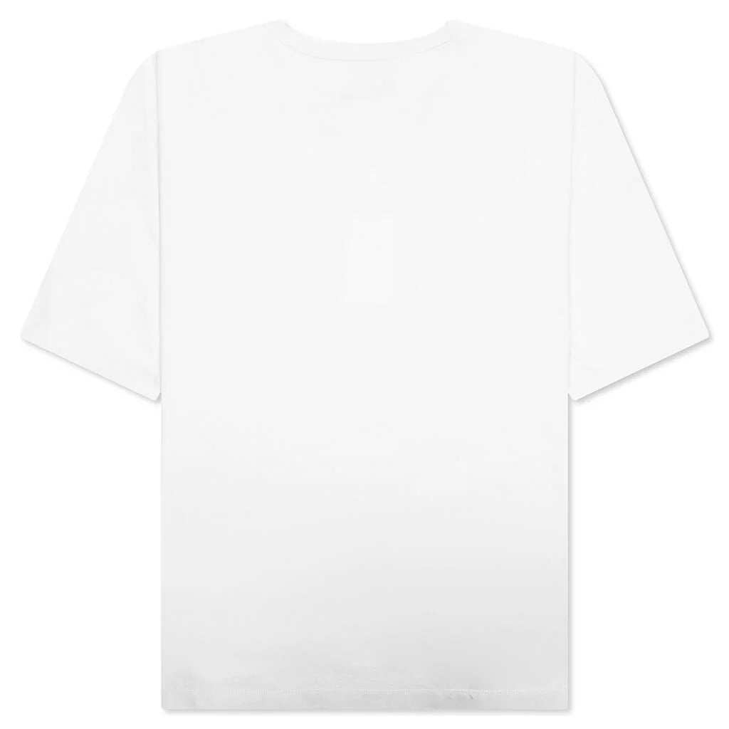 Embroidered Logo T Shirt Ecru