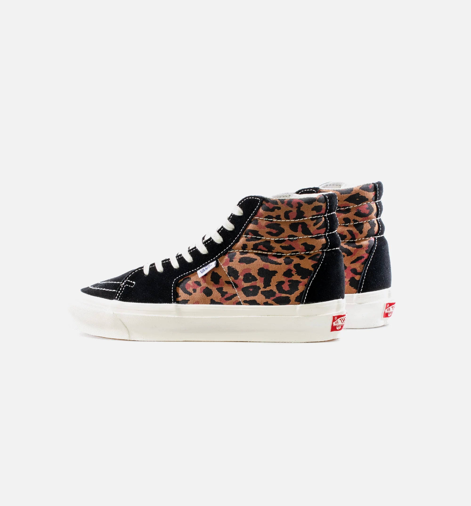 Vault OG Style 38 LX Leopard Mens Skateboarding Shoe Leopard Black White