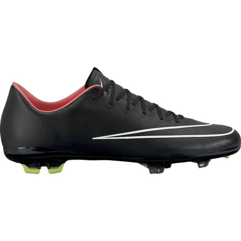 Nike JR Mercurial Vapor X FG Firm Ground Soccer Cleats Black Hyper Pink