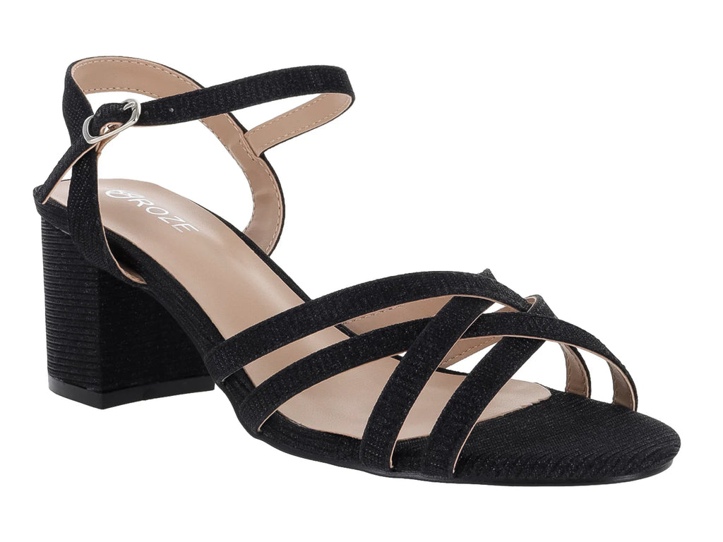 Sandalias ROZE Zapatilla Abierta Negro para Mujer