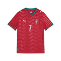 PUMA Portugal Home Cristiano Ronaldo CR7 Youth Soccer Jersey 2026 Red Green