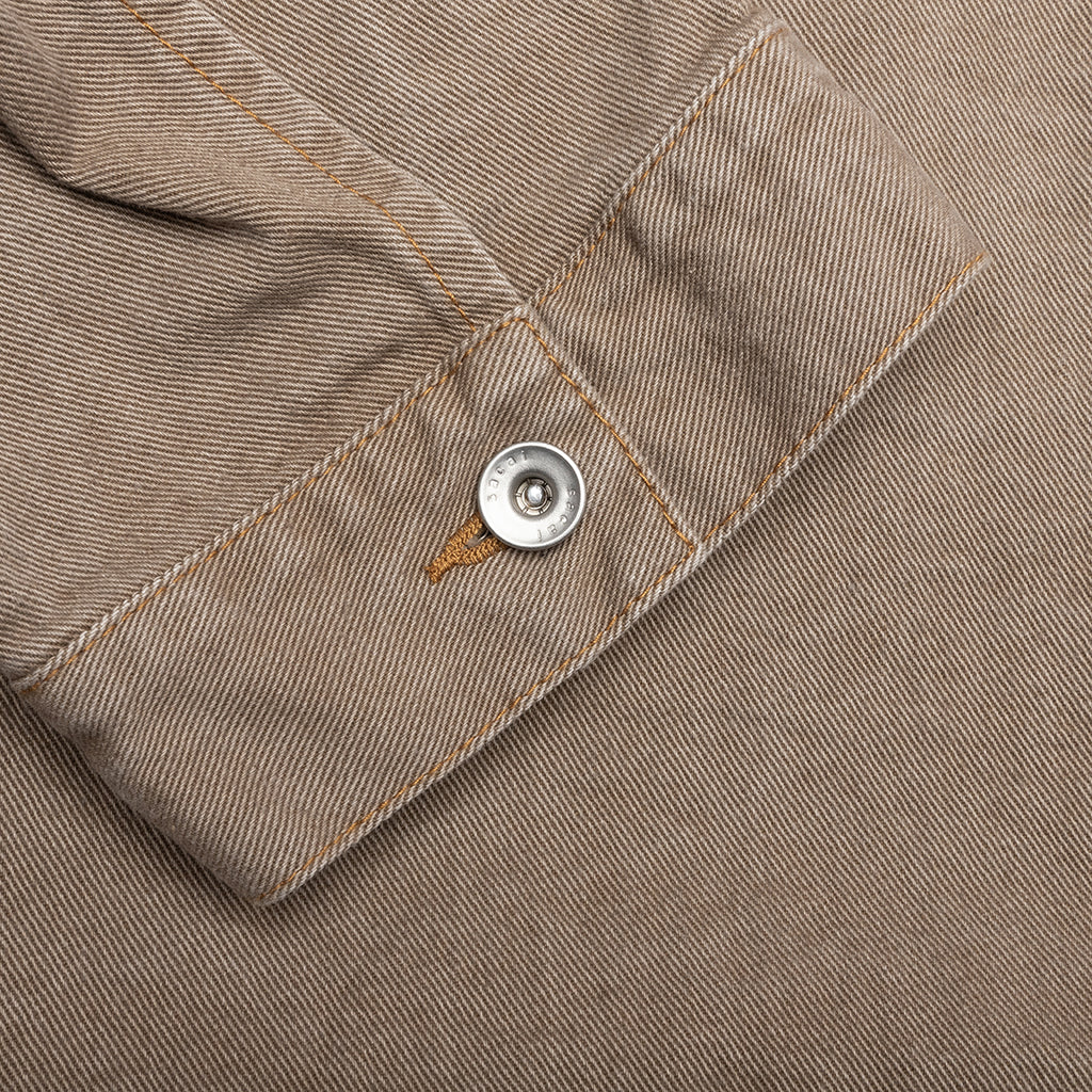 Denim Hoodie Beige