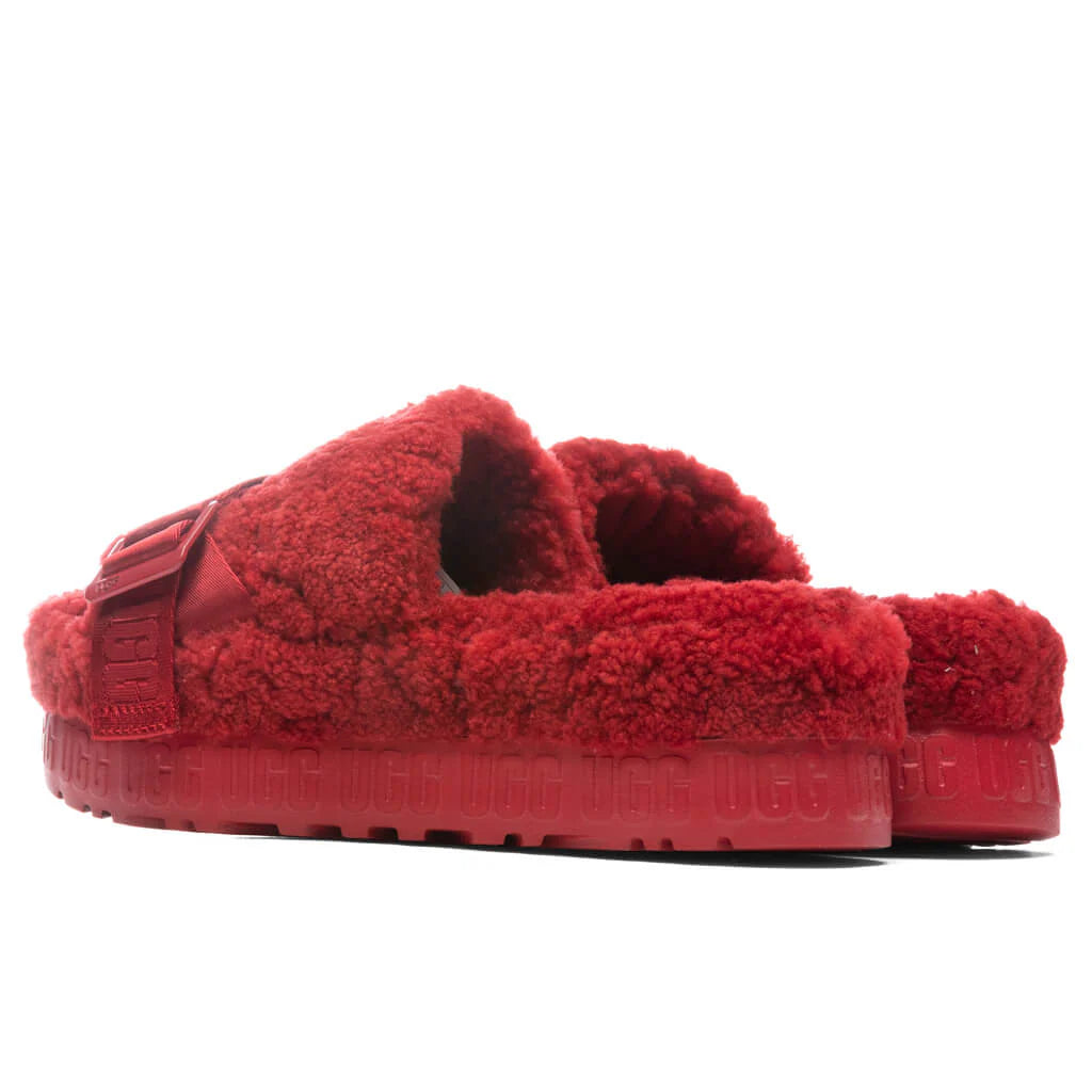 Womens Fluffita Slipper Ribbon Red