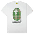 BAPE Check By Bathing Ape Tee White Green