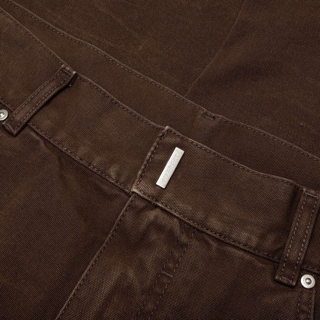 Studded Carpenter Pants Dark Brown
