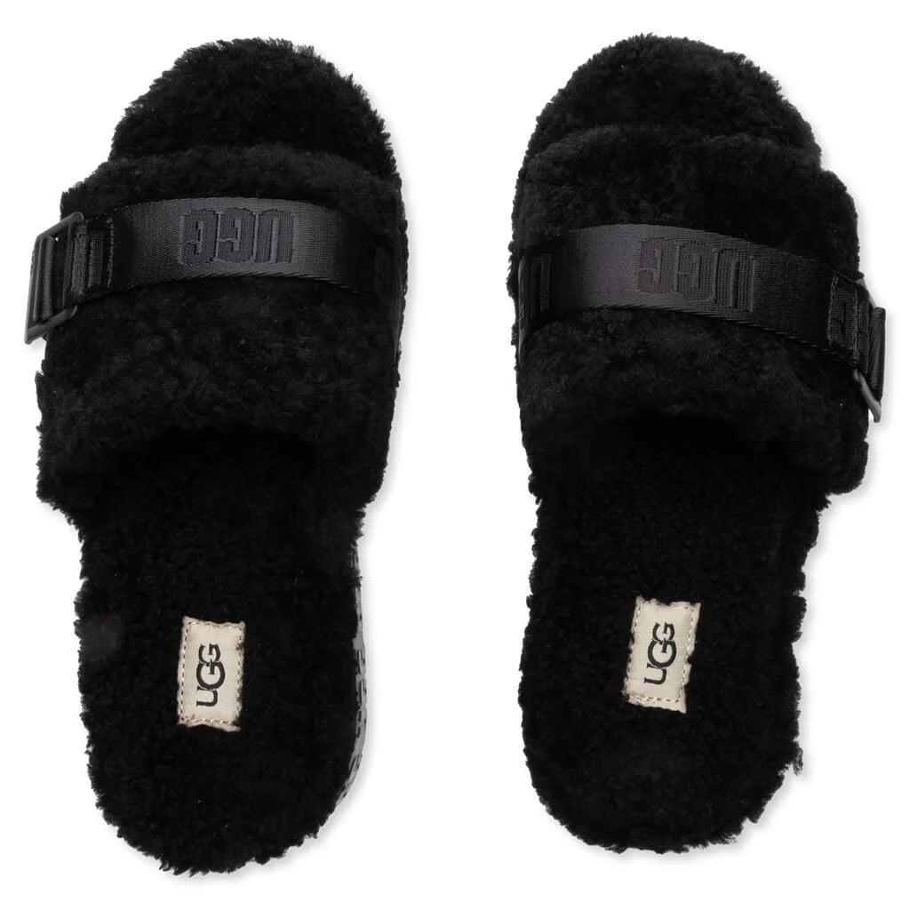 Womens Fluffita Slipper Black