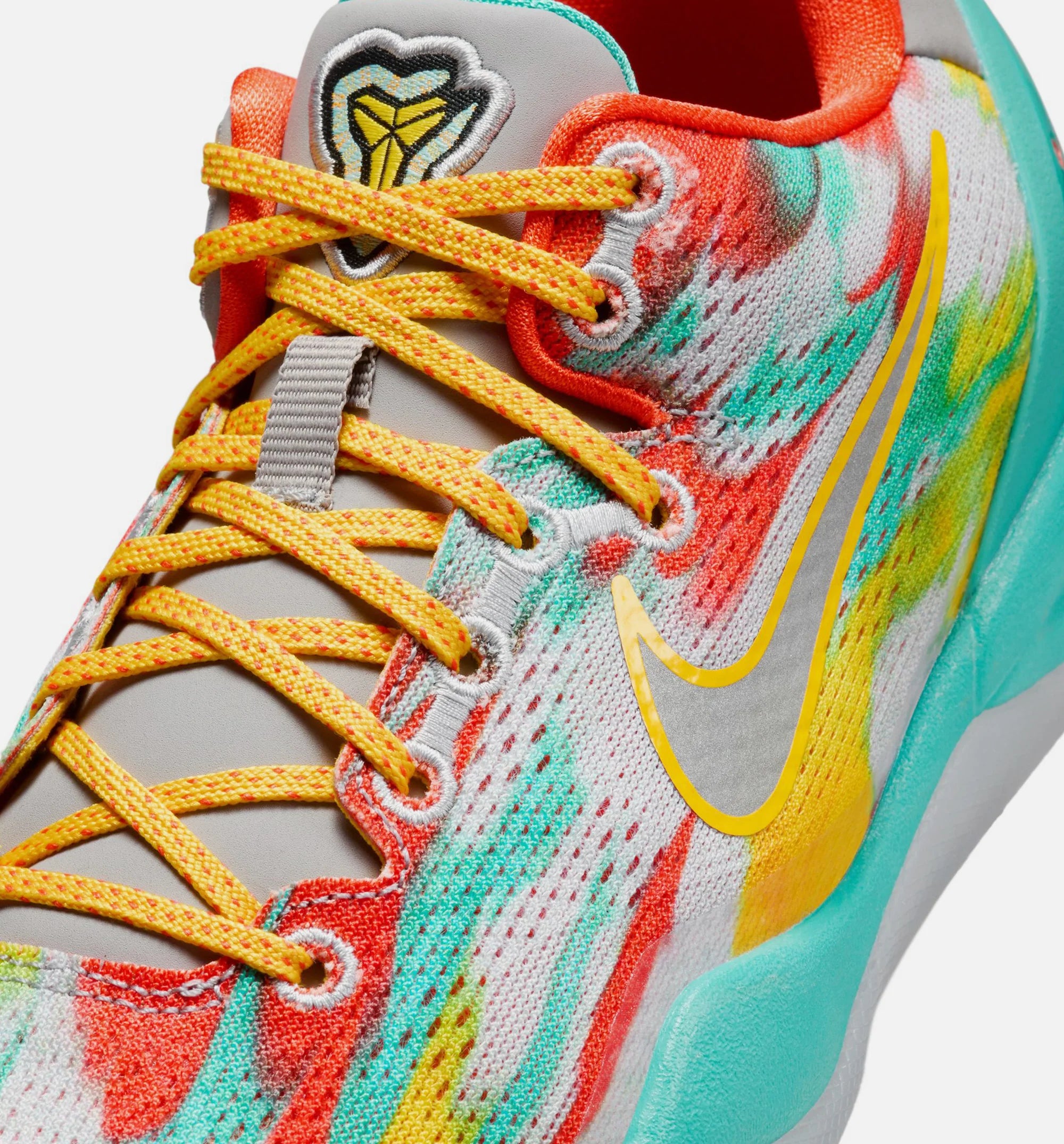 Kobe 8 Protro Venice Beach Grade School Lifestyle Shoe Stadium Grey Metallic Silver Tour Yellow