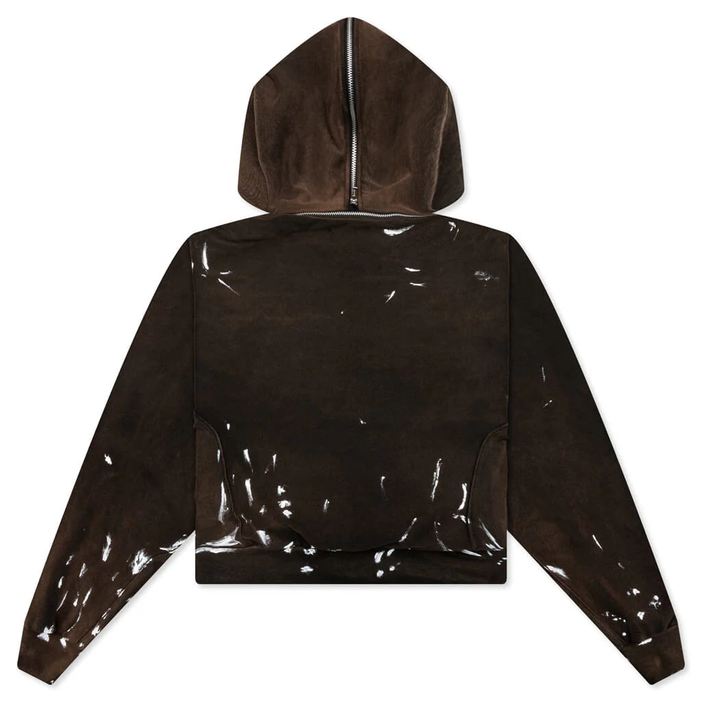 Rose Zip Hoodie Welder Brown