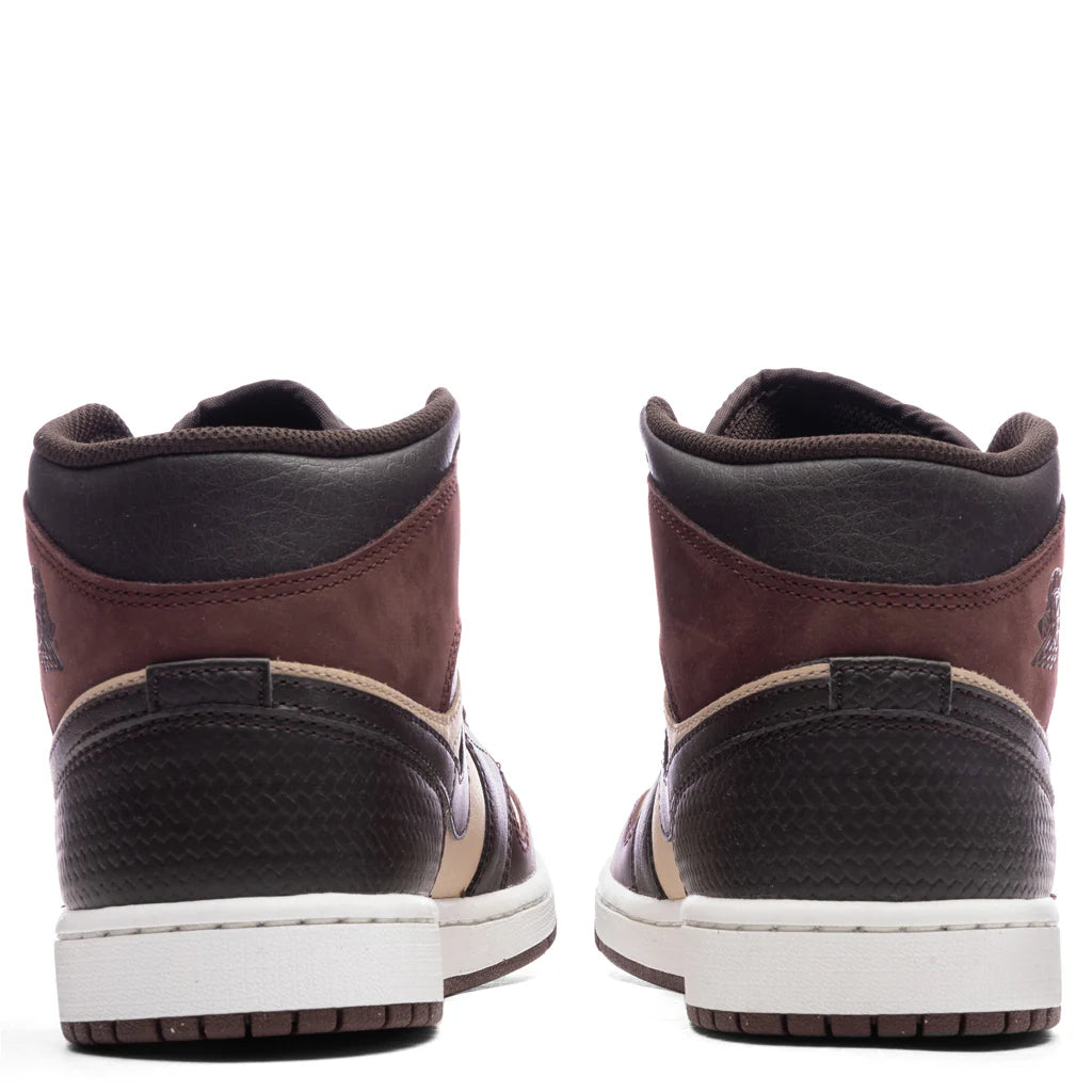 Air Jordan 1 Mid SE Velvet Brown Earth Sanddrift