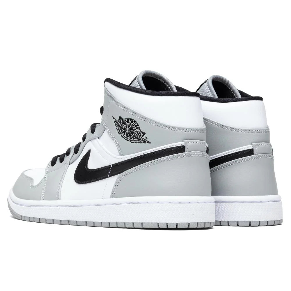 Air Jordan 1 Mid Light Smoke Grey Black White