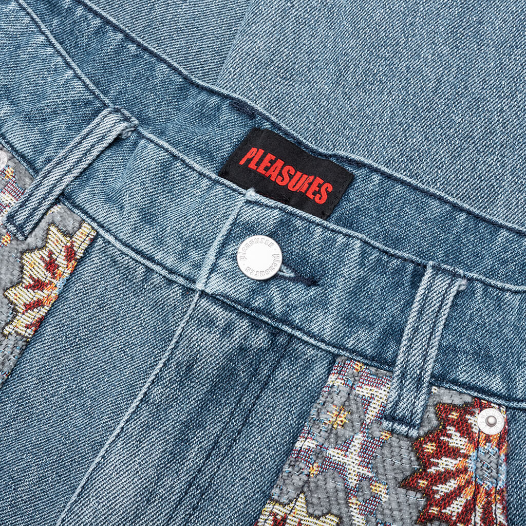 Floral Ultra Double Knee Indigo
