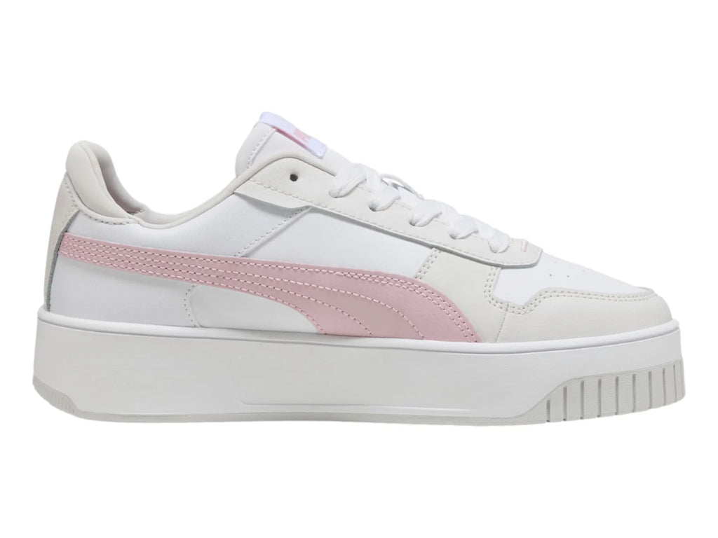 Tenis PUMA Carina Street Blanco y Rosa para Mujer