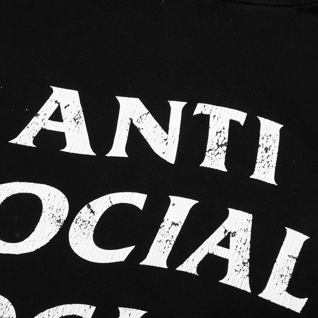 Weathered Hoodie Black