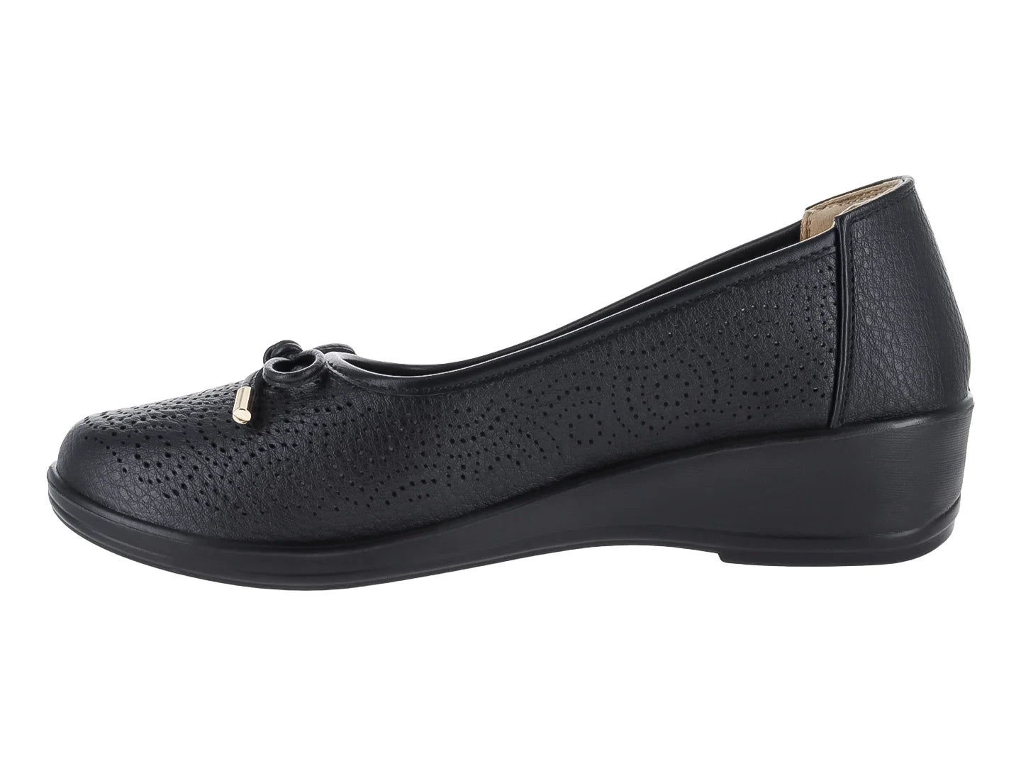 Zapatos Planos Comfort Fit Negros para Mujer