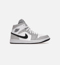 Air Jordan 1 Mid Light Smoke Grey Womens Lifestyle Shoe White Light Smoke Grey Black Limit One Per Customer