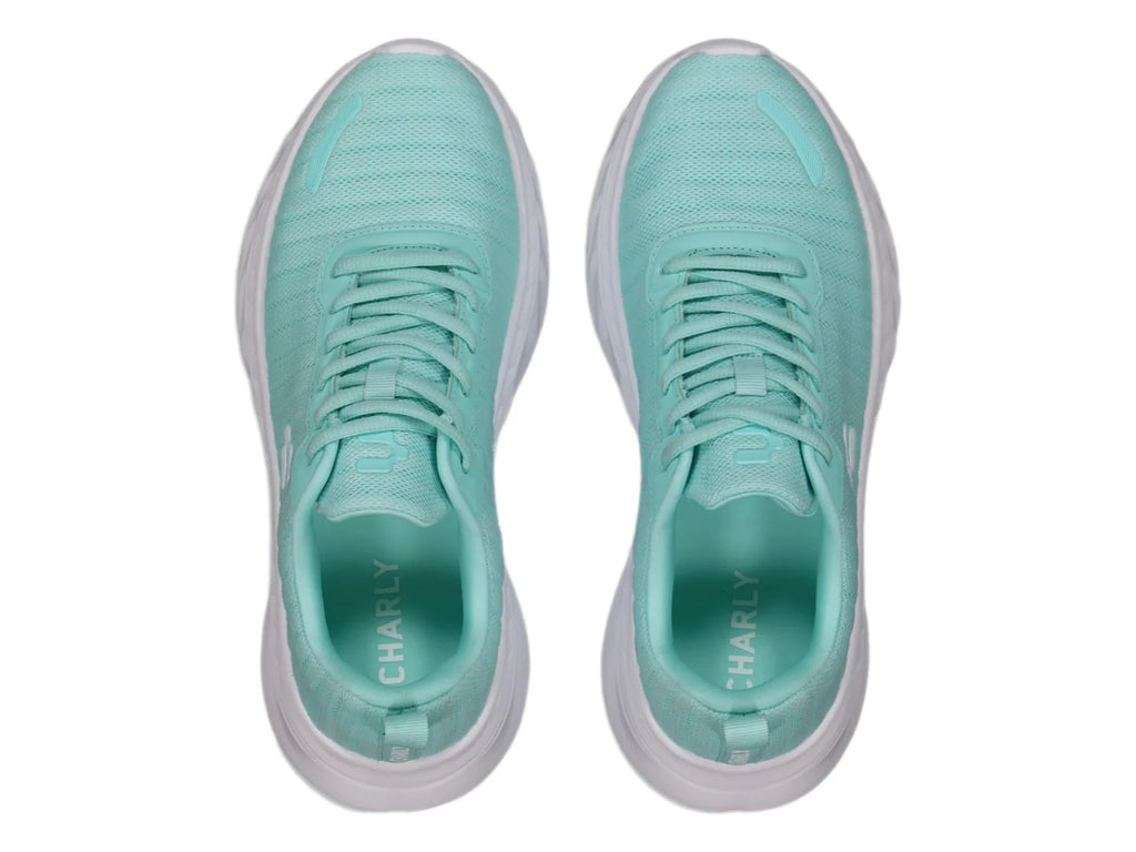 Tenis Charly Deportivos Aqua y Blanco para Mujer