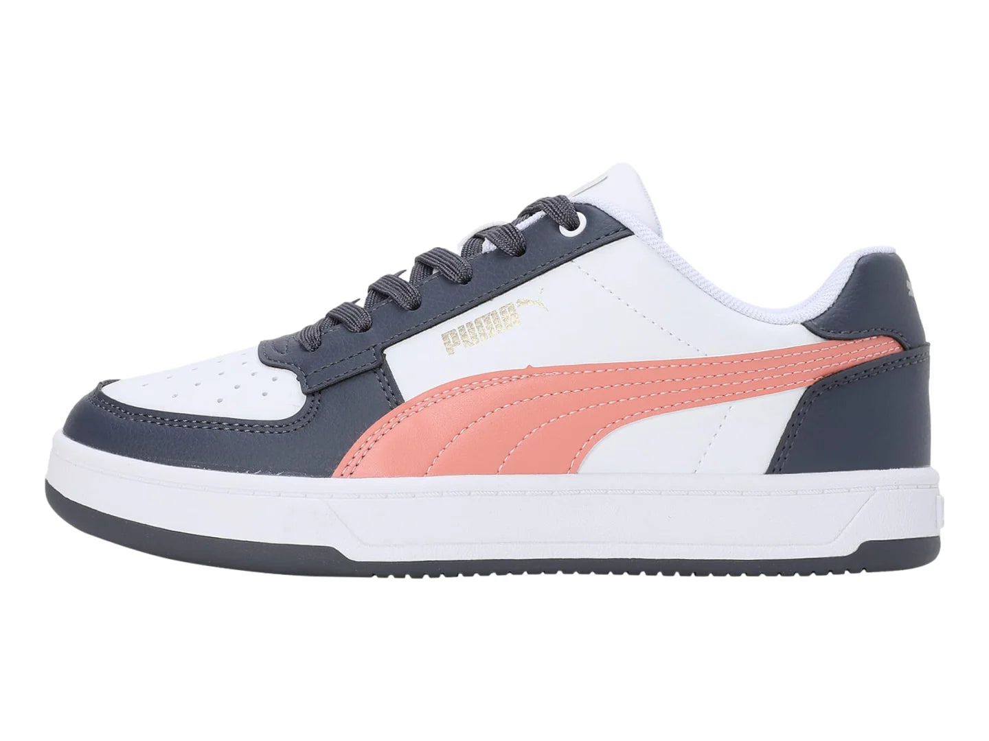 Tenis PUMA Caven 20 Blanco Gris y Durazno para Mujer