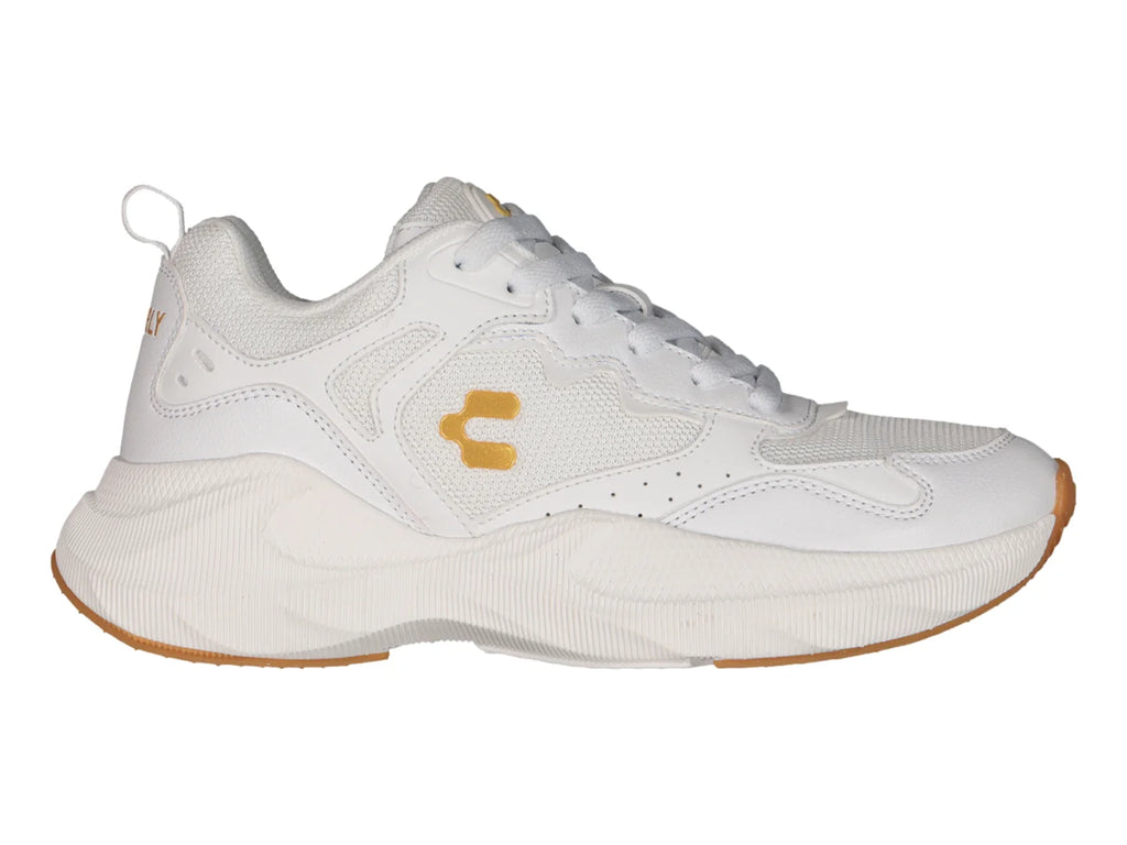 Tenis Charly Blanco y Oro para Mujer