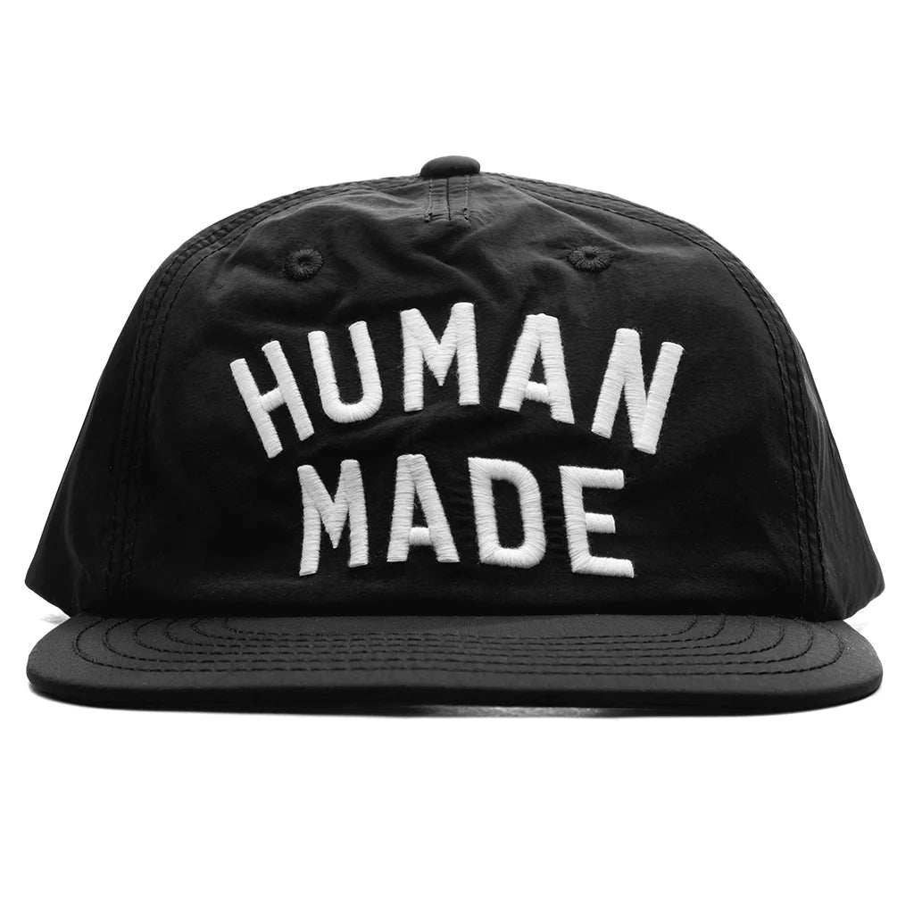 5 Panel Nylon Cap Black