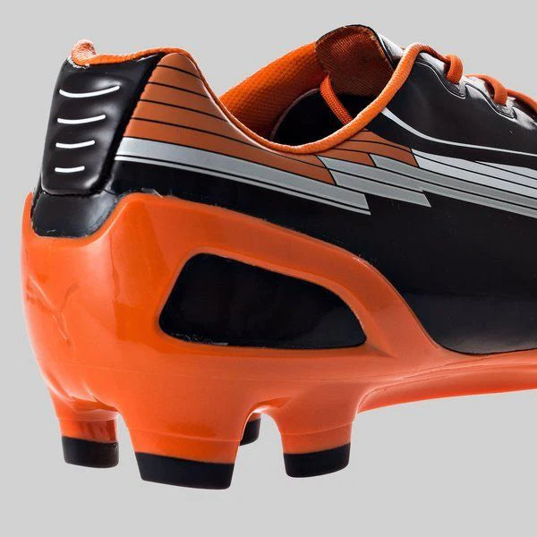PUMA evoSPEED 1 FG Soccer Cleats Black White Orange