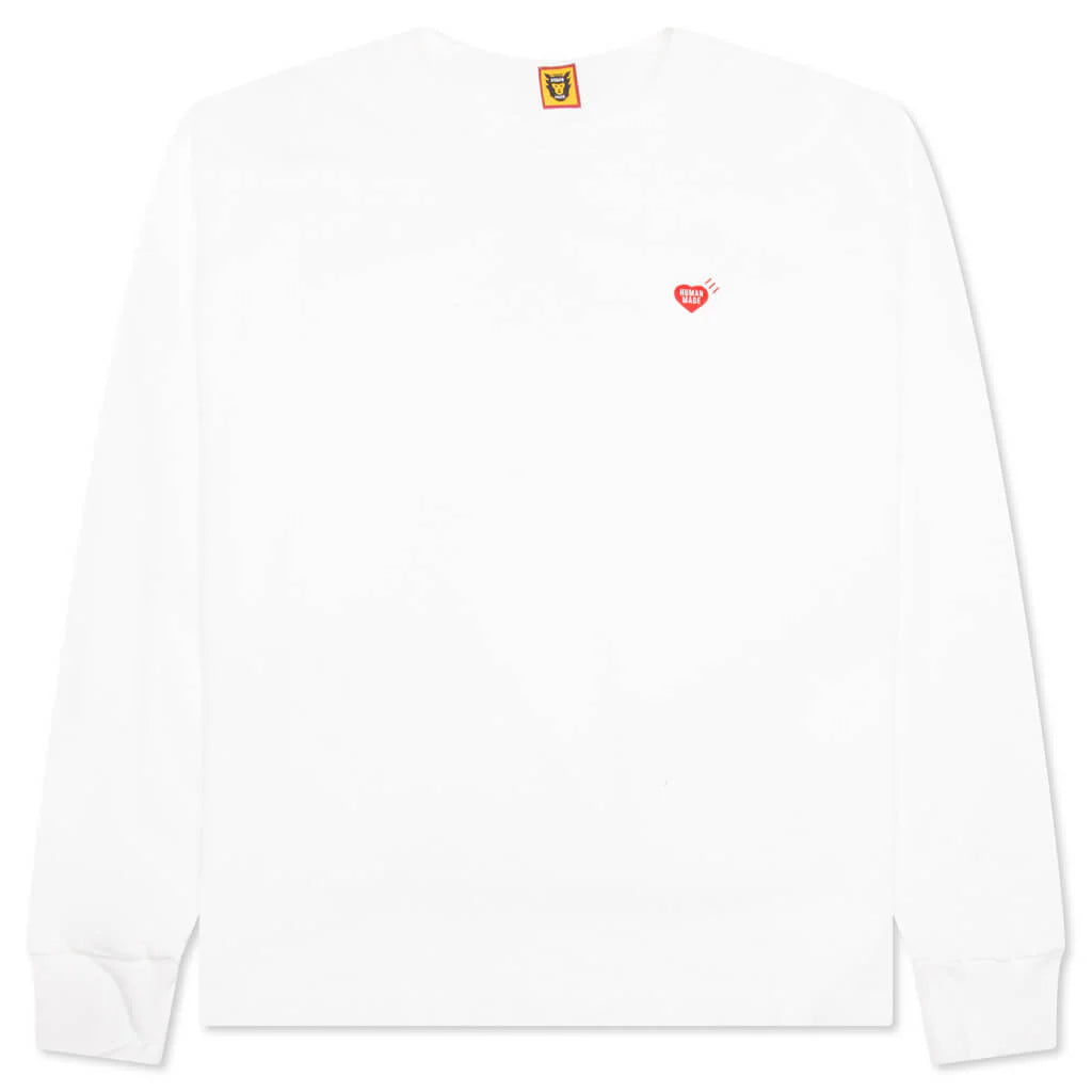 Graphic L S T Shirt 6 White