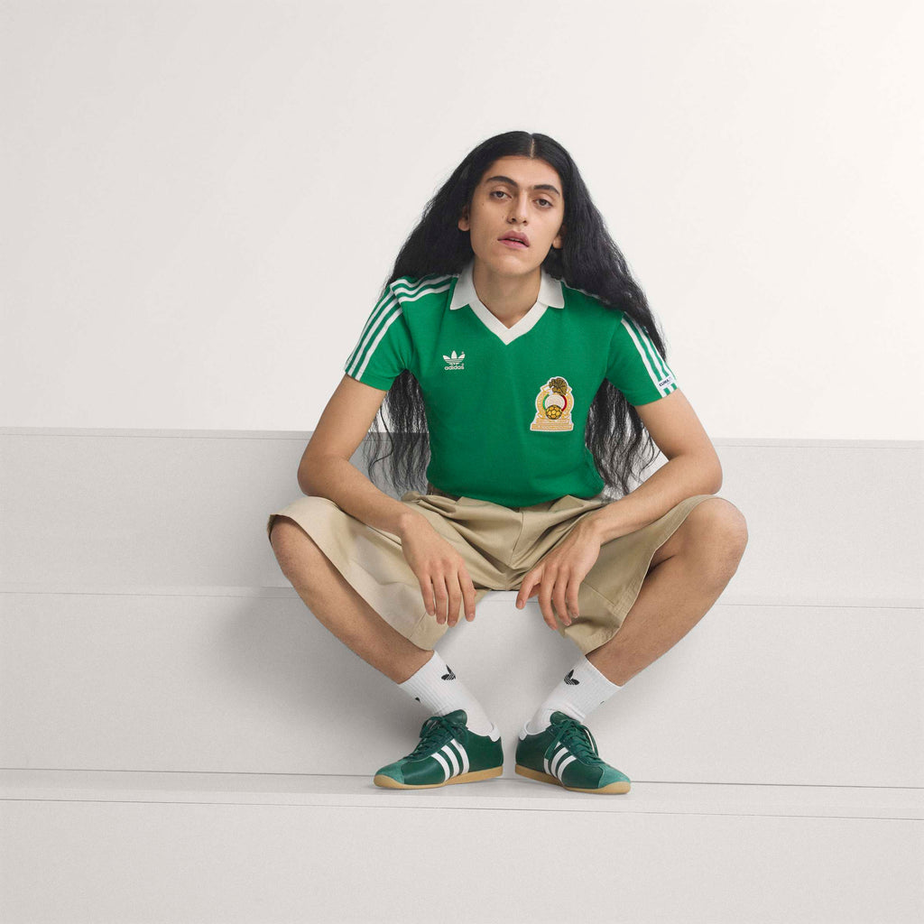 adidas Mexico Home Mens Soccer Jersey 1986 Green